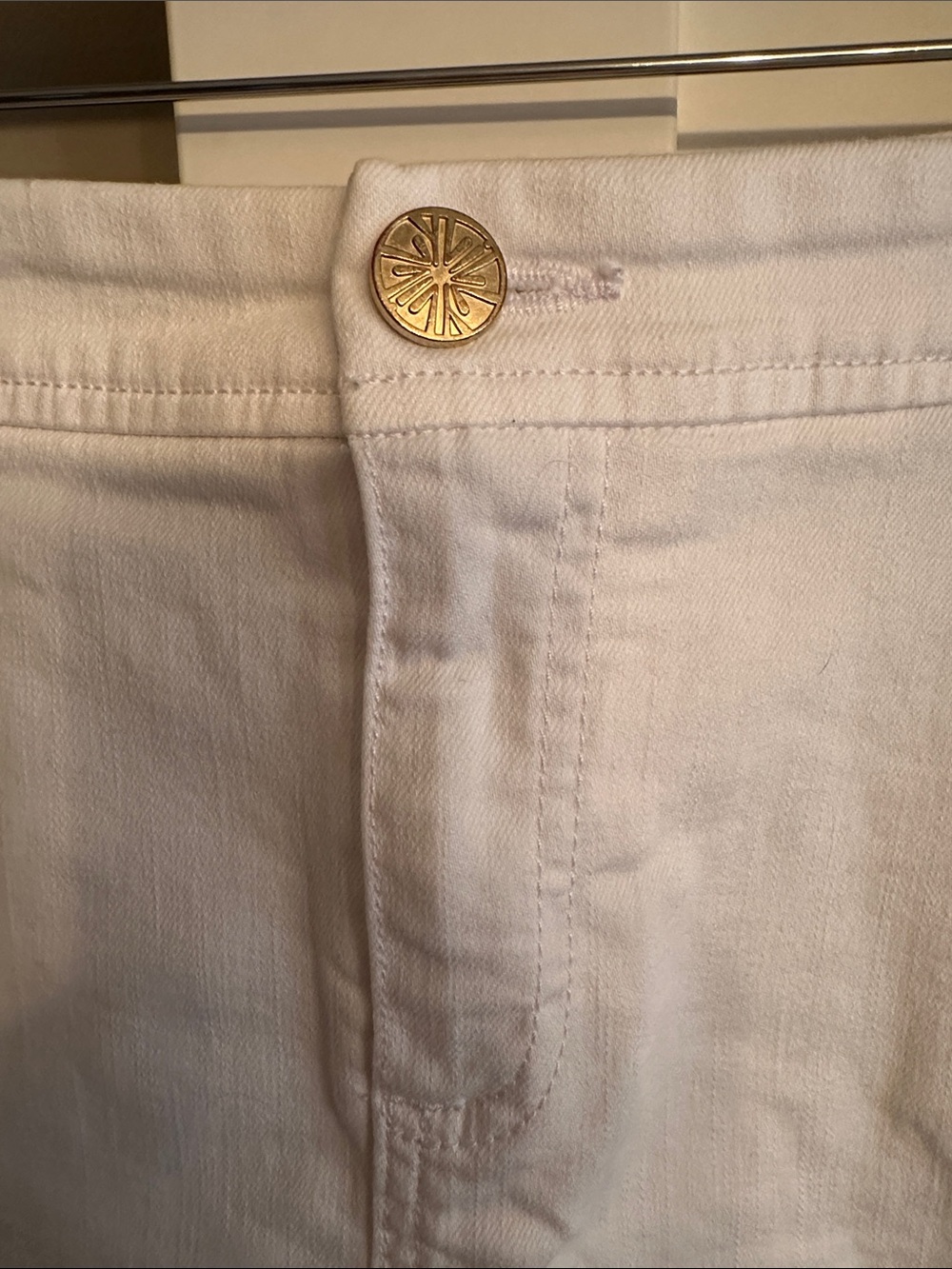 White Denim Mini Skort Lilly Pulitzer - Picture 2 of 5